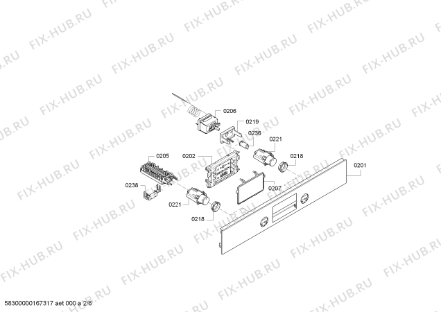 Схема №2 HBN43N561B с изображением Каталитическая панель для плиты (духовки) Bosch 00443738