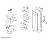 Схема №1 KS38RV40 с изображением Дверь для холодильника Bosch 00245637
