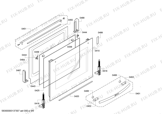 Схема №4 B13P40N0FR с изображением Панель управления для духового шкафа Bosch 00669180