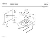 Схема №1 HS60822 с изображением Ремкомплект для плиты (духовки) Siemens 00296439