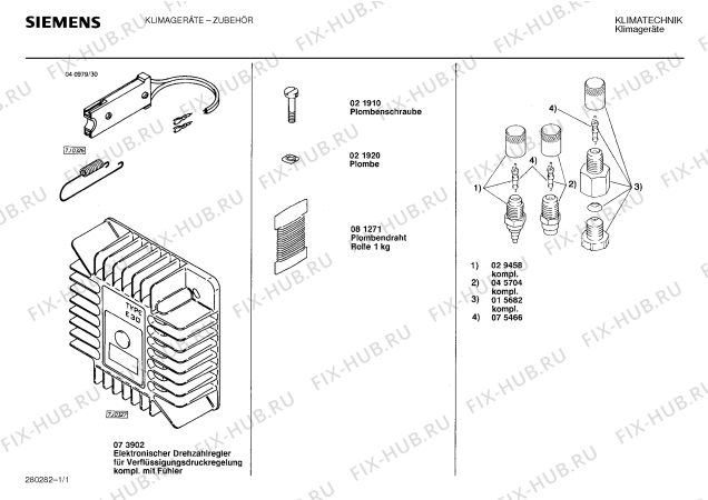 Схема №1 ZUBEHOER с изображением Клапан для электрокомбайна Bosch 00029458