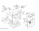 Схема №1 HBA78S750 с изображением Модуль управления, запрограммированный для плиты (духовки) Bosch 00674634