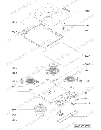 Схема №1 HOB 426 S 400 162 21 с изображением Другое для плиты (духовки) Whirlpool 481925998606