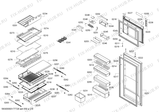 Схема №1 KD56NPW32N SIEMENS с изображением Изоляция для холодильника Bosch 00708470