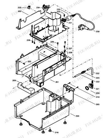 Взрыв-схема комплектующей Aeg Electrolux CP2700 - Схема узла Cabinet + Electrical Equipment