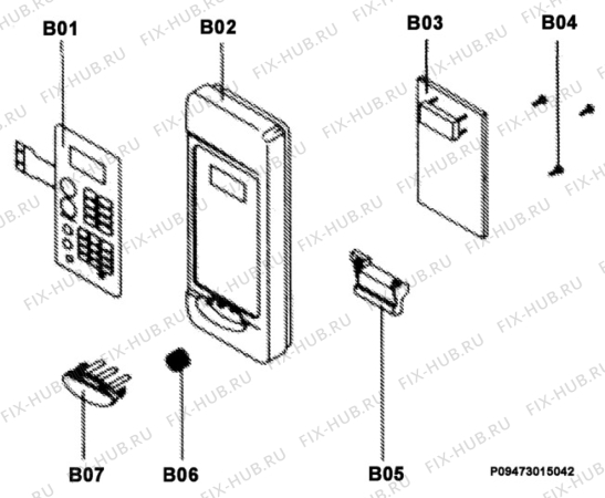 Взрыв-схема микроволновой печи Electrolux EME2640 - Схема узла Section 2