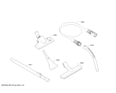 Схема №1 BGC1U1700 Bosch GS-10 с изображением Верхняя часть корпуса для электропылесоса Bosch 11018624