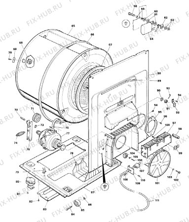 Схема №1 480R   -Utlufting (900001883, ELTO ELTO 480R REVERSAIR (WHITE) (NORWAY)) с изображением Ремешок для стиралки Gorenje 153876