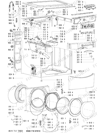 Схема №2 716 WT/ES с изображением Обшивка для стиралки Whirlpool 481245310767