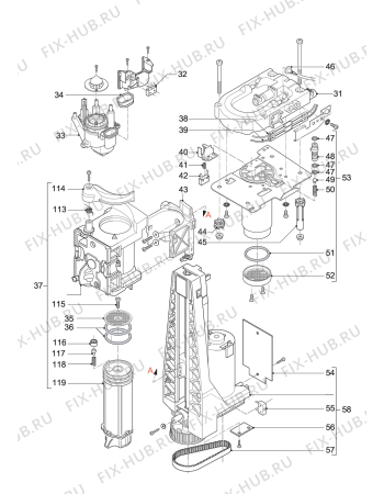 Схема №1 PERFECTA ESAM5600 EX:2 с изображением Запчасть для электрокофемашины DELONGHI IT0307