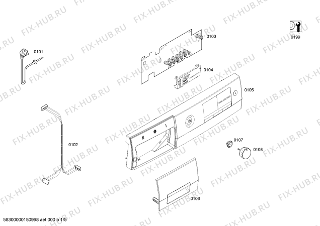 Схема №2 WS10M440OE с изображением Барабан для стиральной машины Siemens 00683455