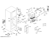 Схема №3 KDN45X40AU с изображением Дверь для холодильной камеры Bosch 00249922