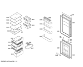 Схема №1 4KF76P62 с изображением Дверь для холодильной камеры Bosch 00248511