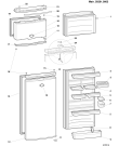Схема №1 EDFV290XLYEU (F022661) с изображением Элемент корпуса для холодильника Indesit C00075218