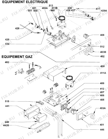 Взрыв-схема холодильника Electrolux RM5211LM1 - Схема узла Functional parts