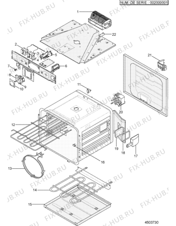 Схема №1 FI514I (F022321) с изображением Таймер для электропечи Indesit C00139100