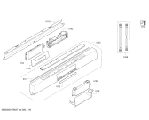 Схема №2 SN46T296SK с изображением Передняя панель для посудомоечной машины Siemens 00746273