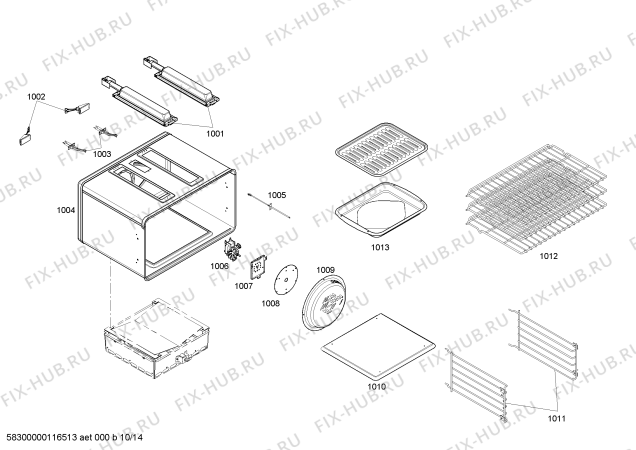 Схема №4 PCS364GLUS с изображением Решетка для гриля для плиты (духовки) Bosch 00143238
