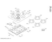 Схема №1 OO36P6B10L Profilo с изображением Варочная панель для плиты (духовки) Bosch 00772320
