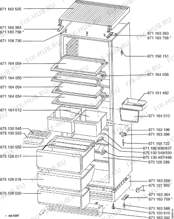 Взрыв-схема холодильника Aeg OEKO S.3573-4KG - Схема узла Section 2