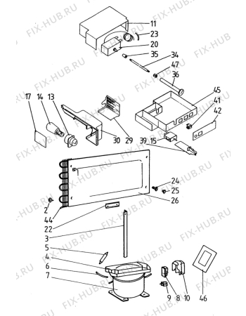 Взрыв-схема холодильника Zanussi Z6210 - Схема узла C10 Cold, users manual