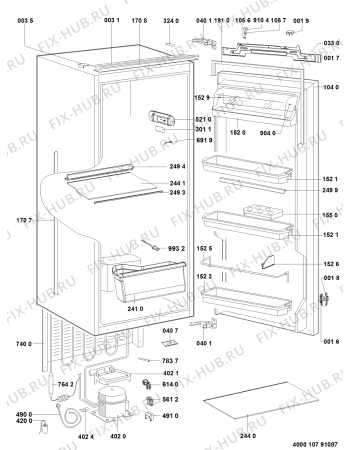 Схема №1 KRCB 6026 с изображением Поверхность для холодильника Whirlpool 481010413304