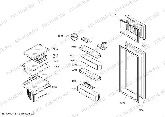 Схема №1 KI3VWH6 K131 с изображением Клапан для холодильной камеры Bosch 00640099