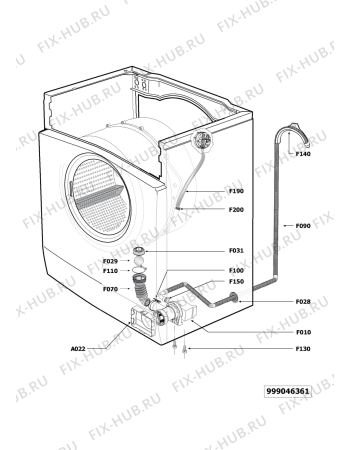 Схема №2 MAU065MDWK OS с изображением Декоративная панель для стиралки Whirlpool 480111100335