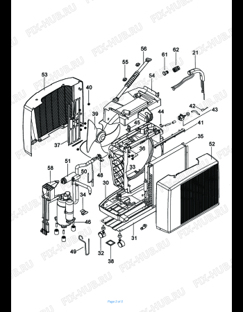 Схема №1 PAC S1100F APPLIQUE с изображением Фиксатор для кондиционера DELONGHI 6050004900