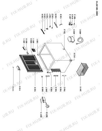 Схема №1 OS 270 H T (EX) с изображением Дверца для холодильника Whirlpool 481010802206