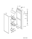 Схема №1 SB 540W-KM-US с изображением Дверь для холодильника Whirlpool 481241619344