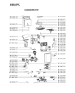 Схема №1 EA8050PE/70F с изображением Микромодуль для кофеварки (кофемашины) Krups MS-5883991