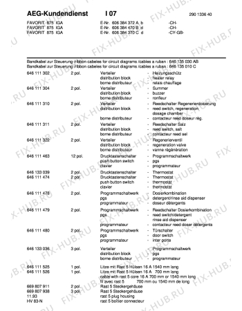 Взрыв-схема посудомоечной машины Aeg FAV875I-B CH - Схема узла Section6