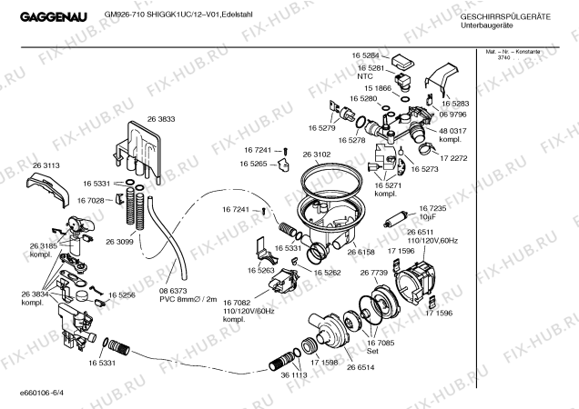 Схема №3 SHVGGK1UC GI936-760 с изображением Инструкция по эксплуатации Gaggenau для посудомойки Bosch 00528347