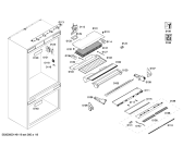 Схема №3 B36IT71SN с изображением Цокольная панель для холодильной камеры Bosch 00244598