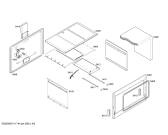 Схема №1 HEK66X48ED P3 76 INOX EMB BIV VS с изображением Дверь для духового шкафа Bosch 00242928