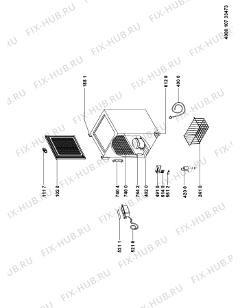 Схема №1 WHS1021 (F090688) с изображением Наставление для холодильника Indesit C00357122