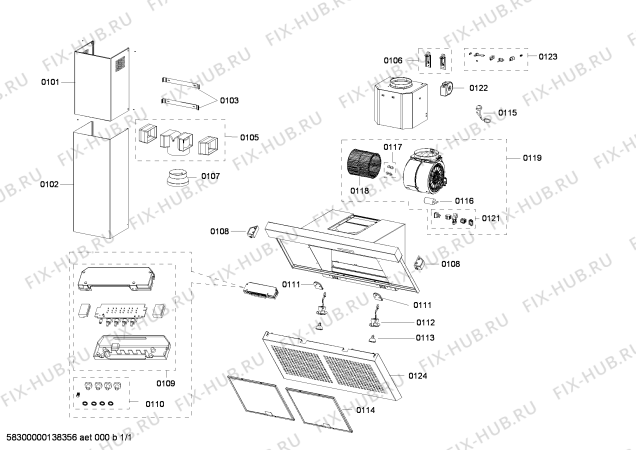 Схема №1 D96W44N0 с изображением Рамка для вентиляции Bosch 00685129