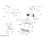 Схема №1 D96W44N0 с изображением Рамка для вентиляции Bosch 00685129