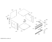 Схема №1 BS270101E с изображением Рамка для электропечи Bosch 00684065