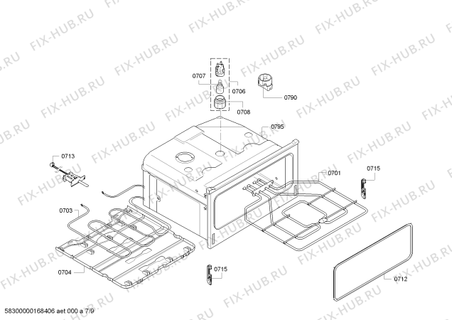 Схема №3 U15E52N5AU с изображением Часы для плиты (духовки) Bosch 00659484