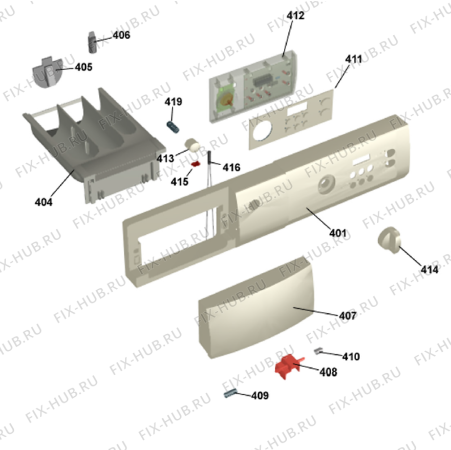 Взрыв-схема стиральной машины Gorenje W6441 DK   -White (900003315, WM50DK) - Схема узла 04