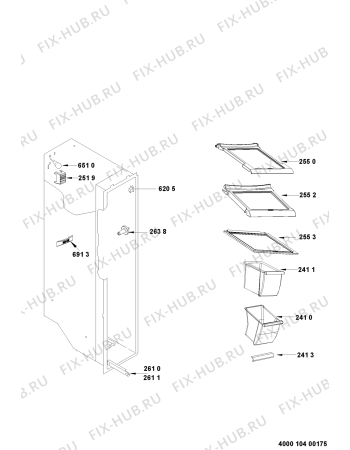 Схема №2 WSC5541 A+NX с изображением Дверь для холодильника Whirlpool 481010360414