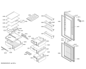 Схема №1 KGN36VL4C Bosch с изображением Дверь морозильной камеры для холодильной камеры Bosch 00718164