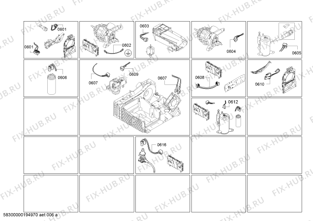 Схема №1 WTG87239EE SelfCleaning Condenser с изображением Силовой модуль запрограммированный для сушильной машины Bosch 10006634