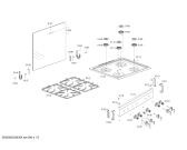 Схема №2 HSG14I20SH COCINA A GAS PRO425 IX BOSCH с изображением Комплект форсунок для духового шкафа Bosch 17001804