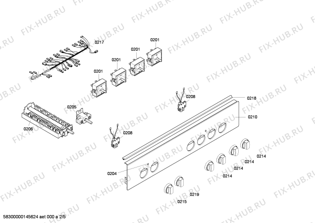 Схема №1 HLN422051X с изображением Ручка переключателя для духового шкафа Bosch 00604725