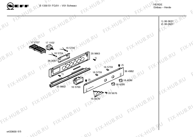 Схема №2 B1330W1FG с изображением Инструкция по эксплуатации для духового шкафа Bosch 00529029