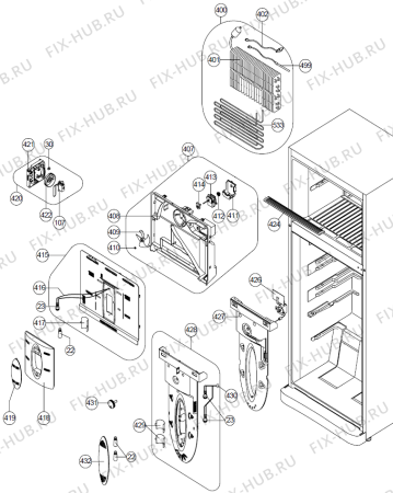 Схема №1 NRF71484W (263300, NT540MCEX.STK) с изображением Крышка для холодильника Gorenje 272425