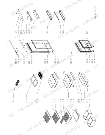 Схема №1 KGEA 3500 с изображением Лоток (форма) для холодильника Whirlpool 481944278082